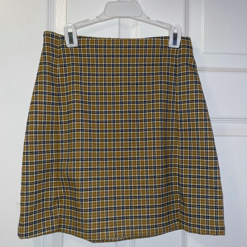 plaid mini skirt xs/small